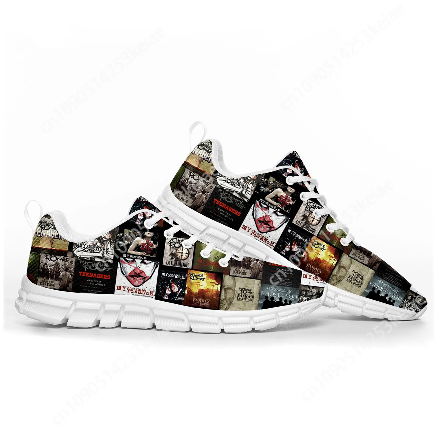 Romance Rock Band Chemical My Fashion Chaussures de sport pour hommes et femmes, baskets pour adolescents, chaussures de couple personnalisées pour enfants, haute qualité