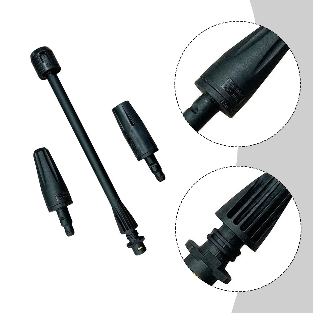 Adapter Included High Pressure Spray Wand for karcher Spray Wand Interchangeable Nozzles Long-lasting Plastic Multifunctional