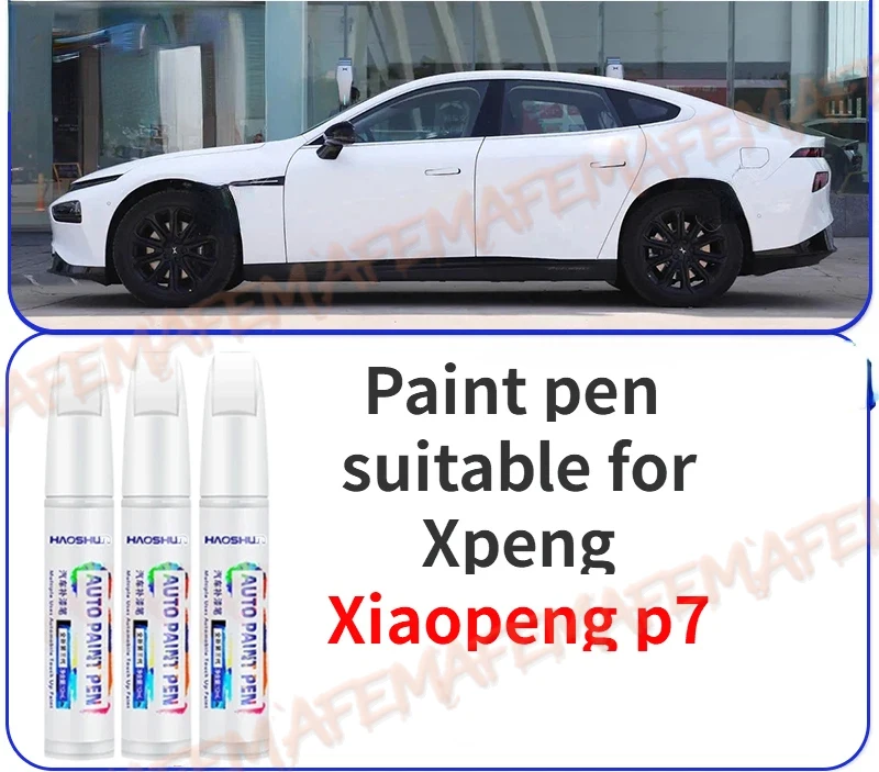 Car Touch Up Paint Pen Scratch Repair Scratch Remover Wax Paint Care For Xpeng Xiaopeng p7 Moonlight Silver Paint Pen