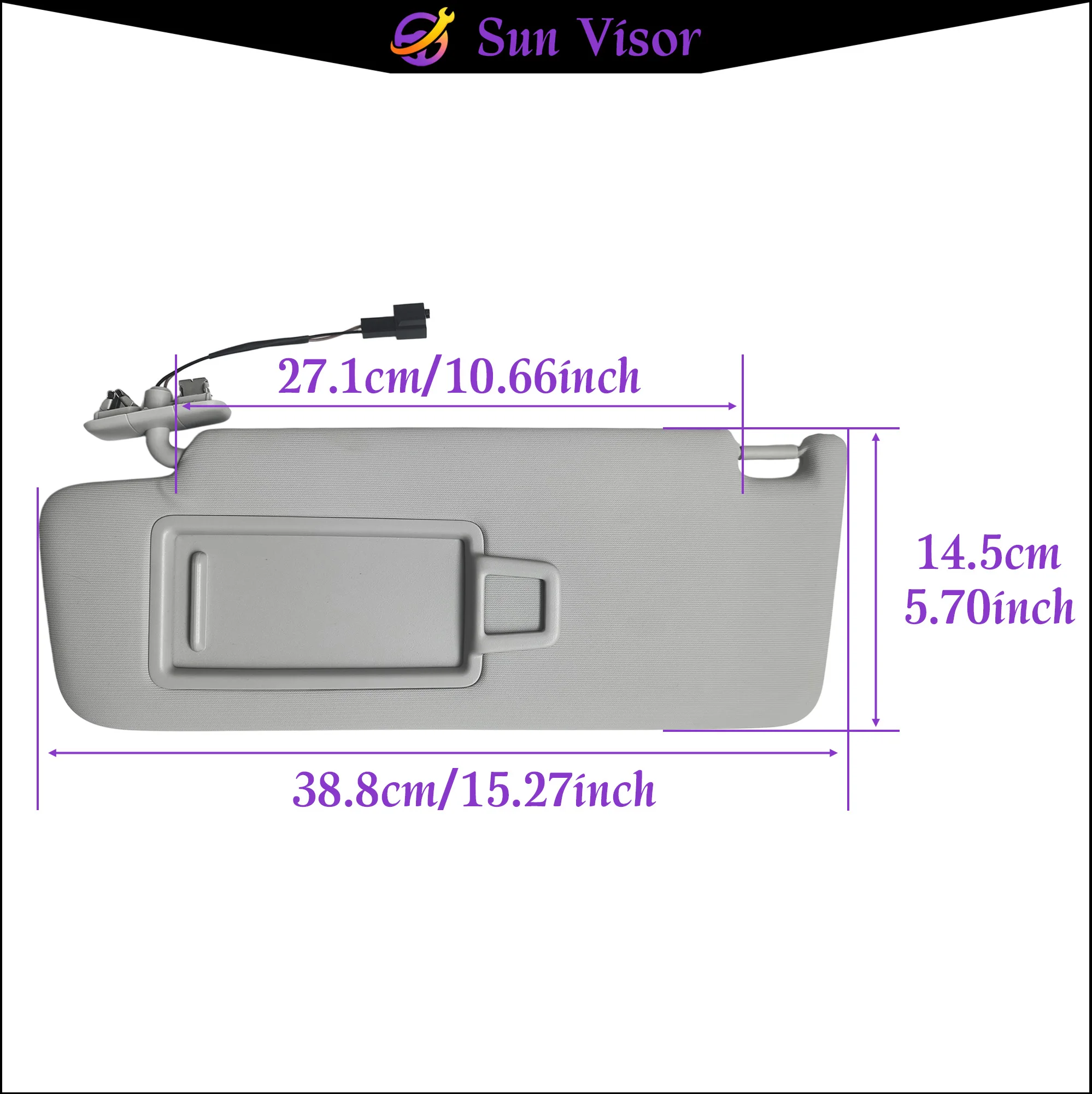 Sun Visor For Skoda Octavia 3 A7 Rapid Superb MK3 2014 2015 2016 2017 2018 2019 2020 2021 2022 2023 2024 2025 2026 Sunvisor