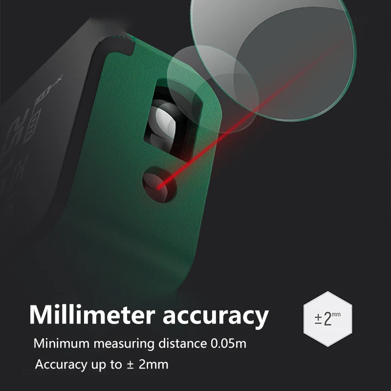 Xiaomi Portable Laser Rangefinder High Precision Infrared Electronic Ruler Engineering Measuring Ruler Digital Distance Meter