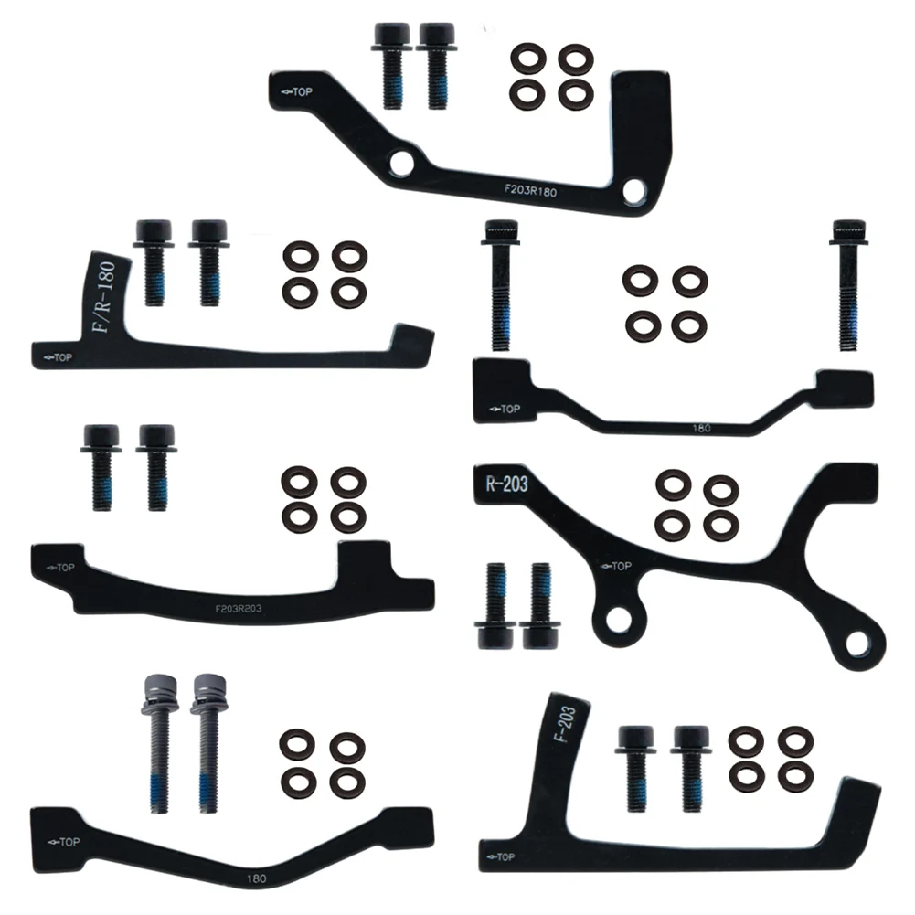 

Black Disc Brake Adapter Easy Installation Efficient Solution High Strength Stable Installation Bicycle Accessory