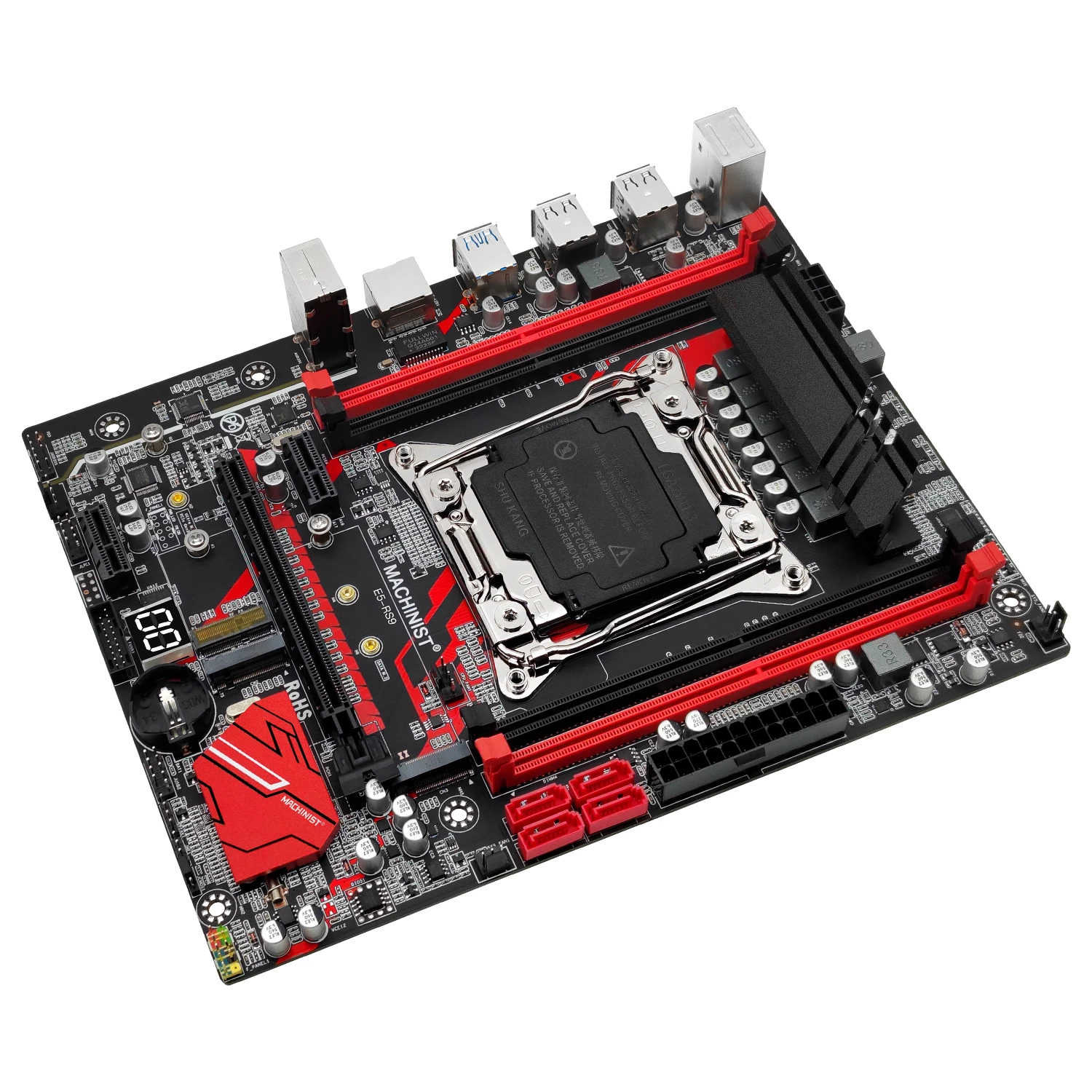 Imagem -05 - Motherboard Combo Kit Lga 20113 Processador Xeon e5 2620 v4 Cpu Ddr4 16gb de Memória Ram Nvme M.2 Sata Quatro Canais Machinist-x99 Rs9