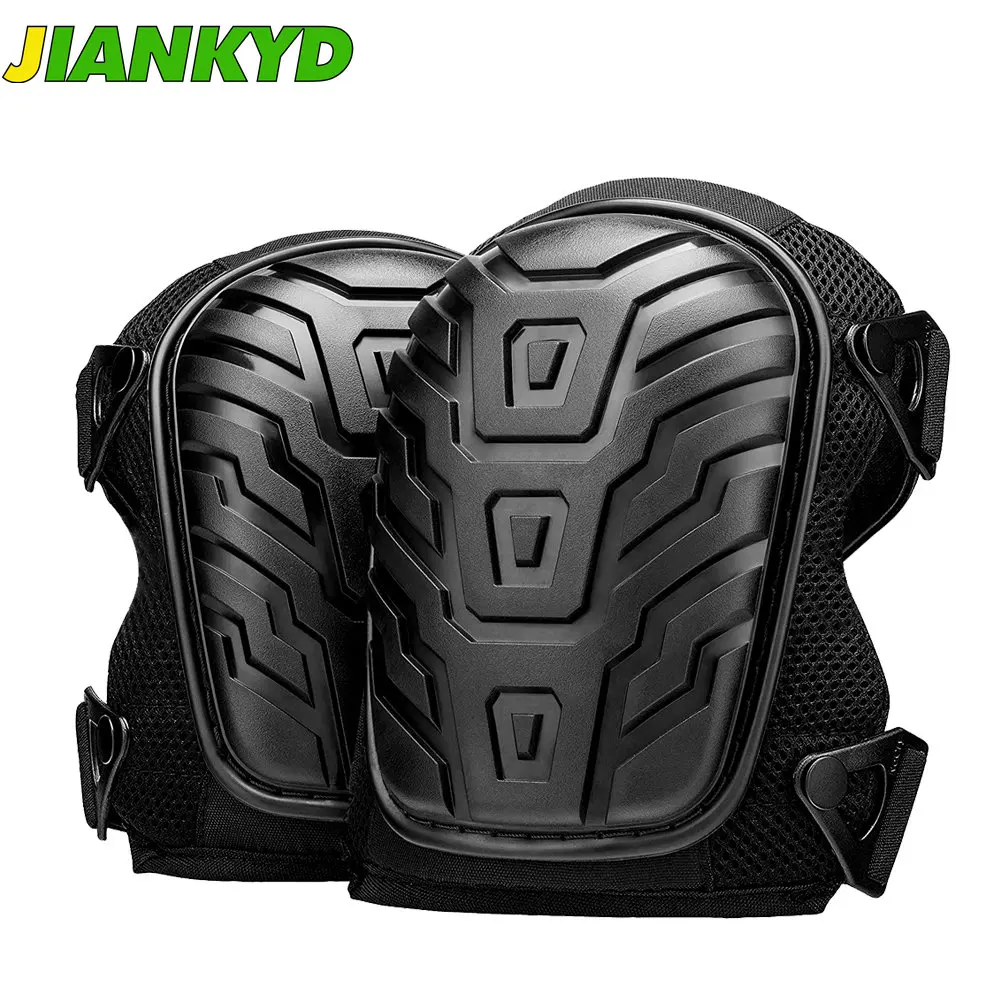 1Pair Professional Knee Pads for Work, Heavy Duty Foam Padding Kneepads for Construction, Gardening with Comfortable Gel Cushion