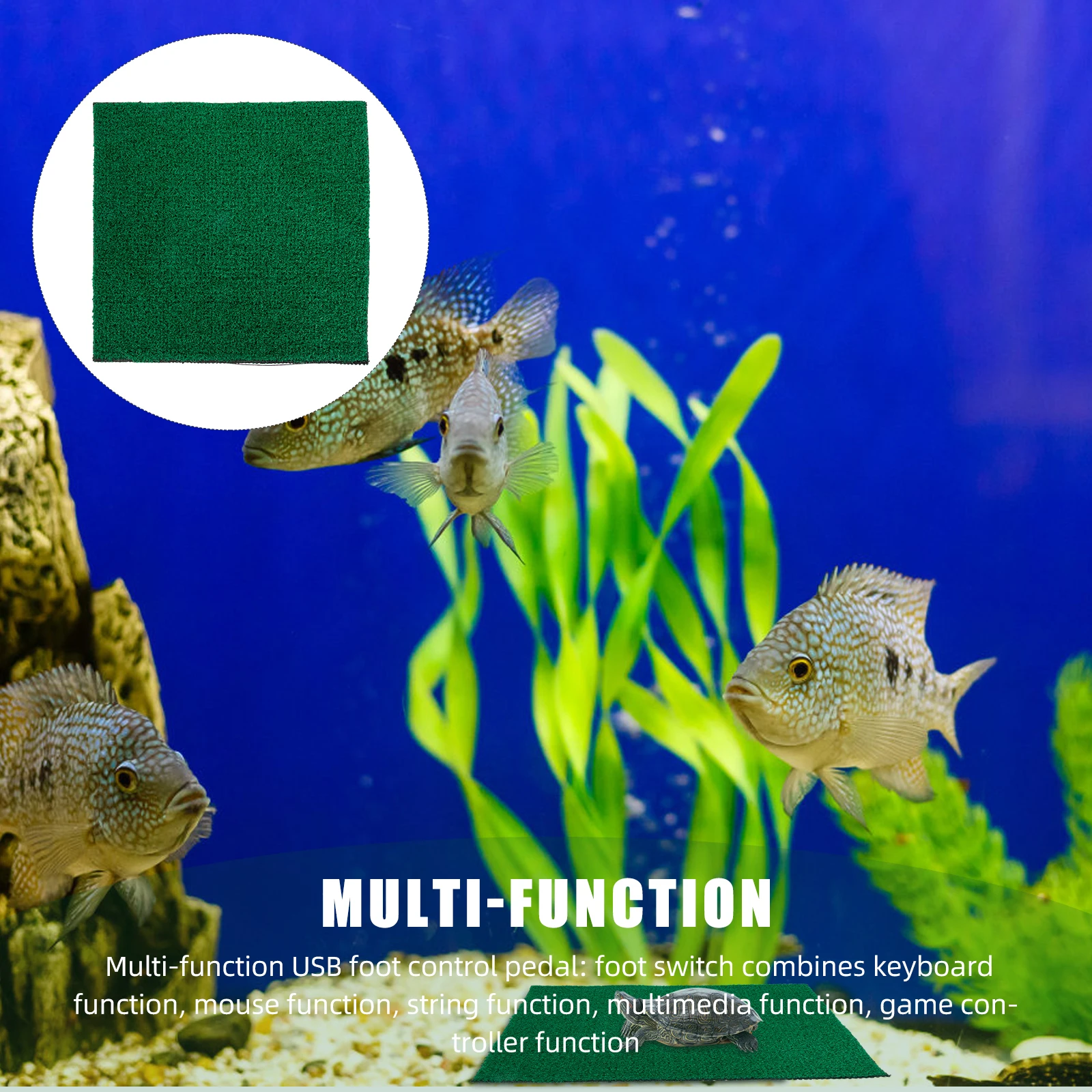 

Artificial Turf Mat 30x30cm Simulation Grass Pad for Fish Tank Home Decor Aquarium Landscape Fake Grass Garden Flowerpot Mat