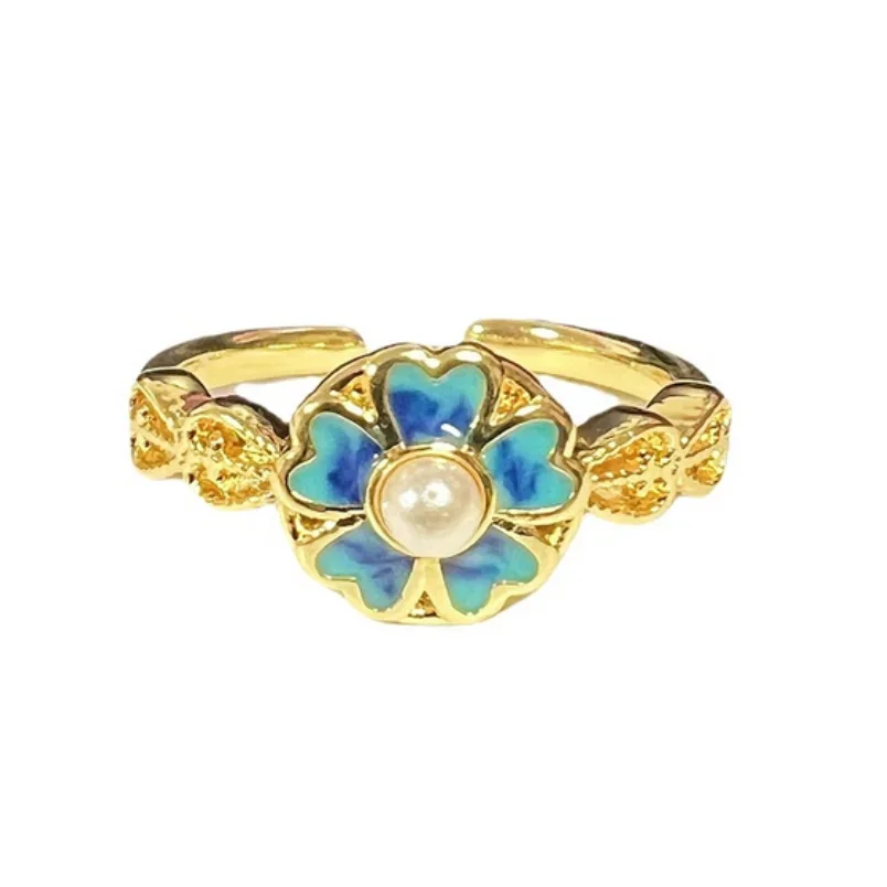 

Charming 7-8mm White Round Pearl Ring For Women AAAA