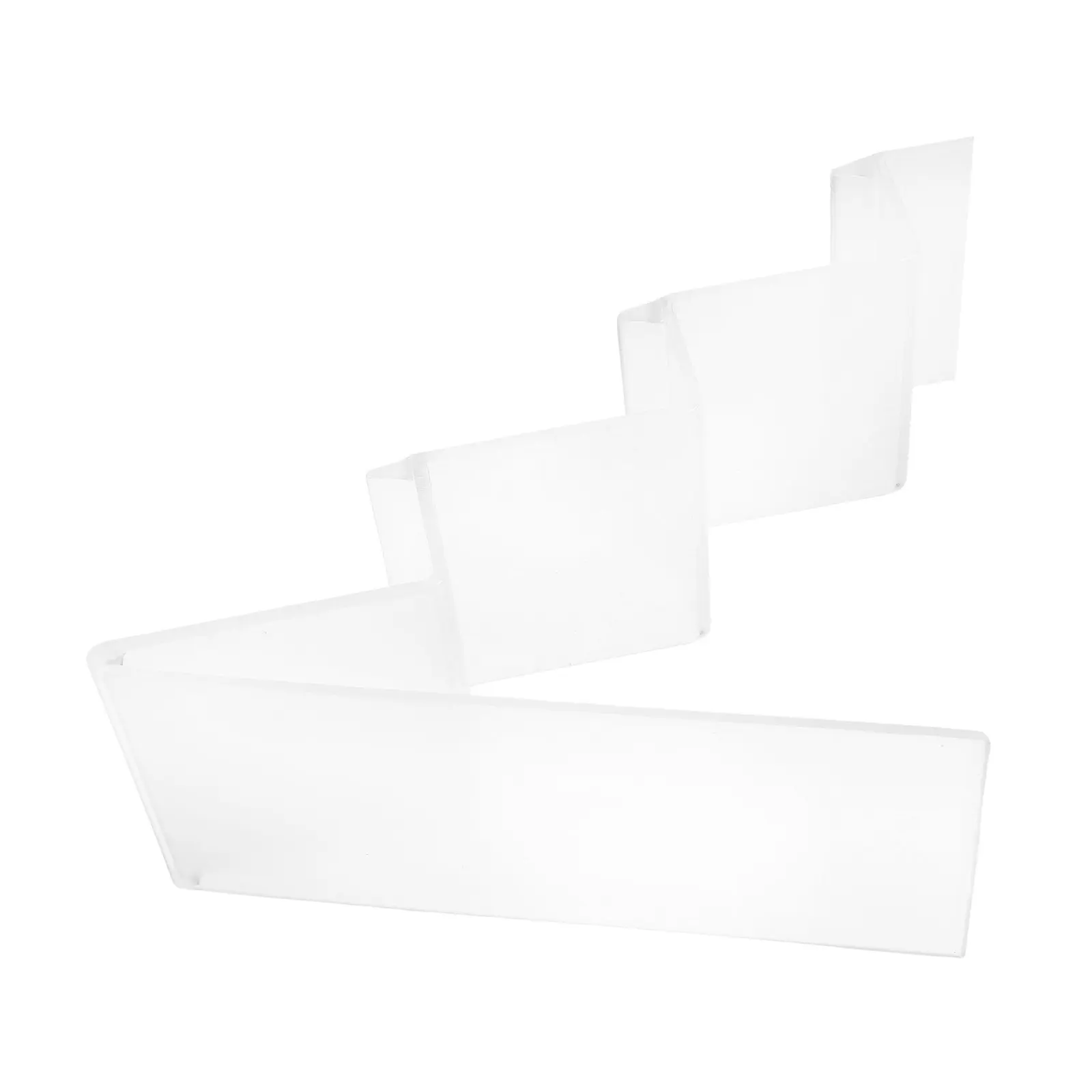 Transparent Ladder Shape Wallet Display Rack Acrylic Purse Stand Rack Multipurpose Organizer Jewelry Storage for Countertop