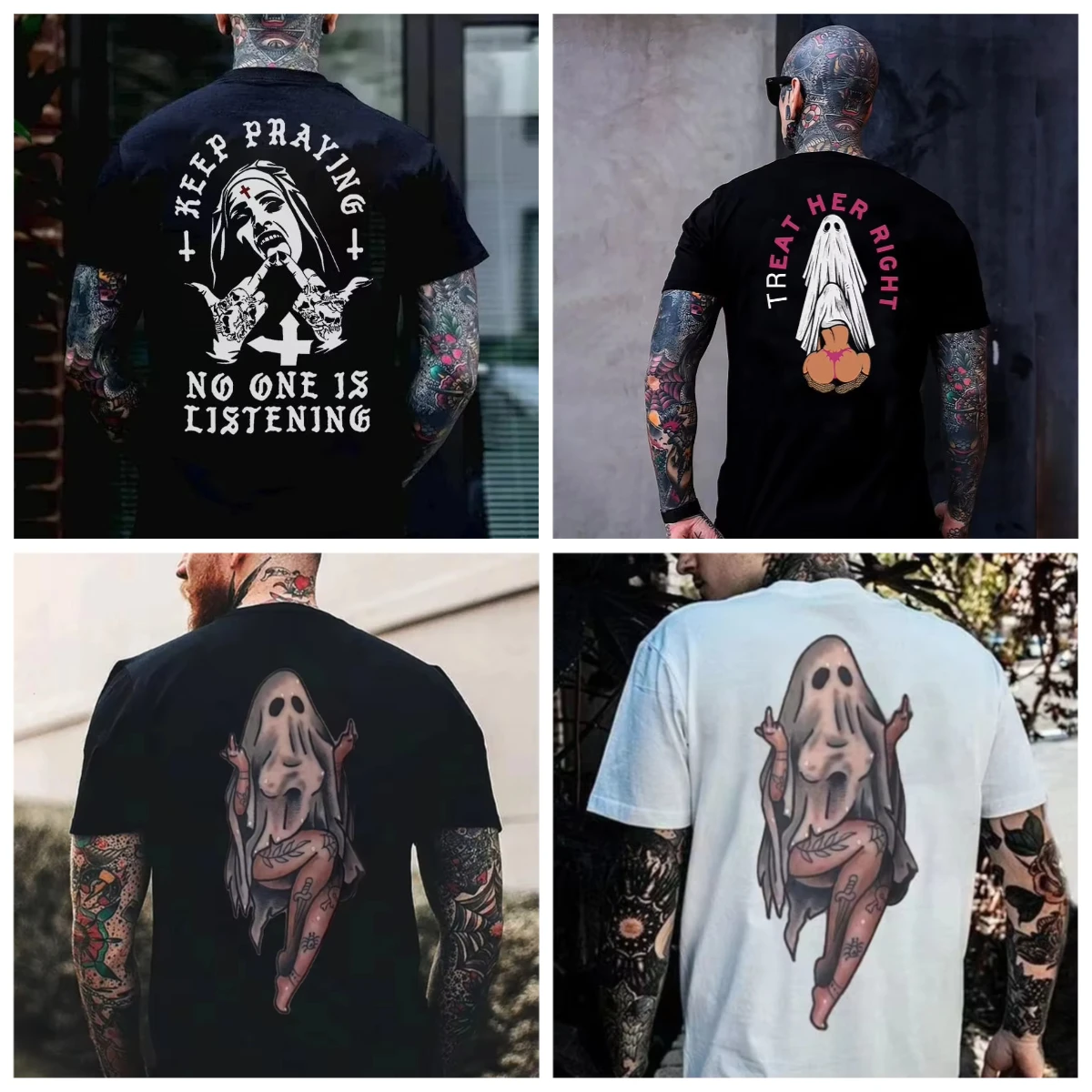 

Popular Fashion Brand Round Neck Short-sleeved Men's T-shirtLoose and Casual in SummerAll High-quality Printed Short Sleeves