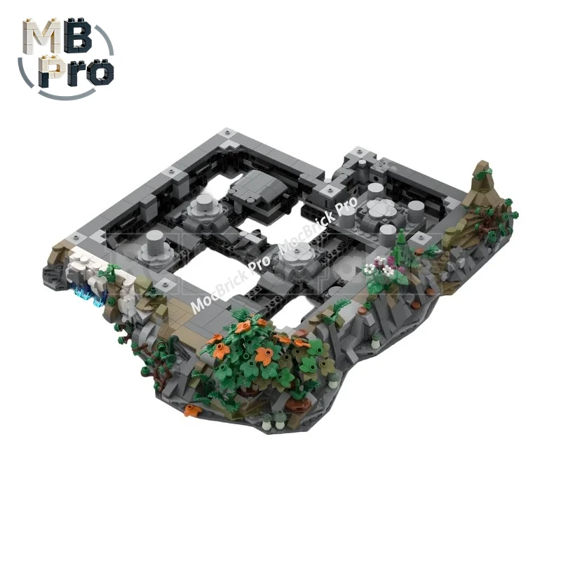 Retro Medieval Elven Fortress Expansion Bricks, Creative MOC Assembly Blocks for Expanding Fantasy Castle Scene Layout