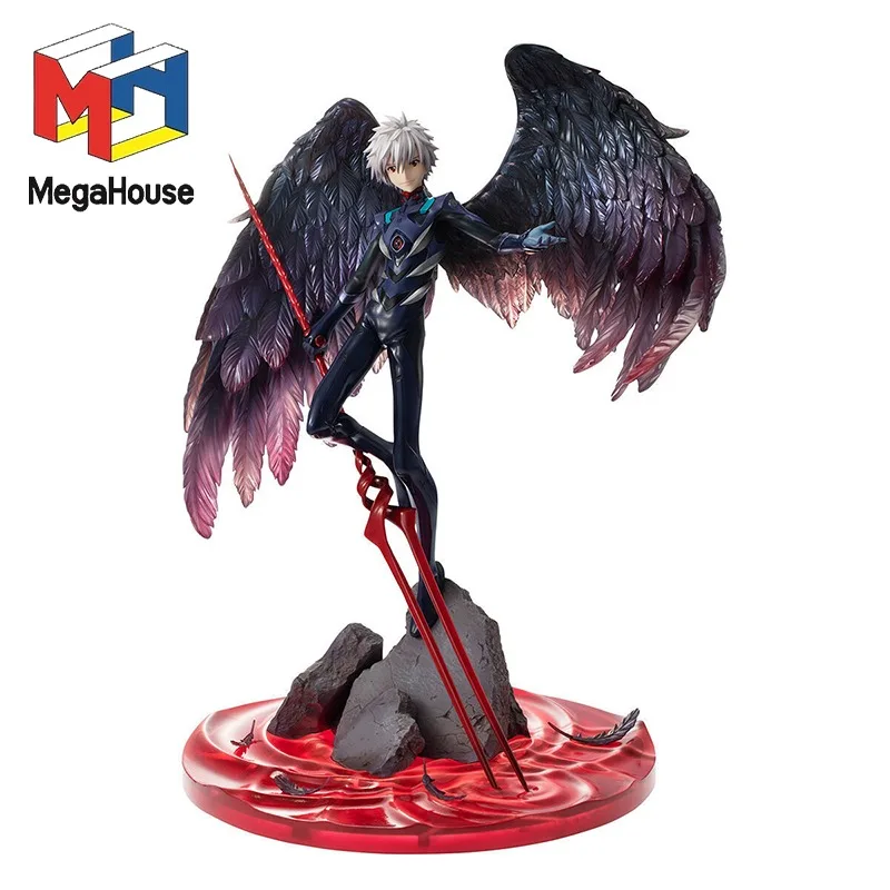 Genuine Original Mega House EVANGELION：2.22 YOU CAN (NOT) ADVANCE. Nagisa Kaworu 15th Anniversary Anime Figure Model Doll Gift