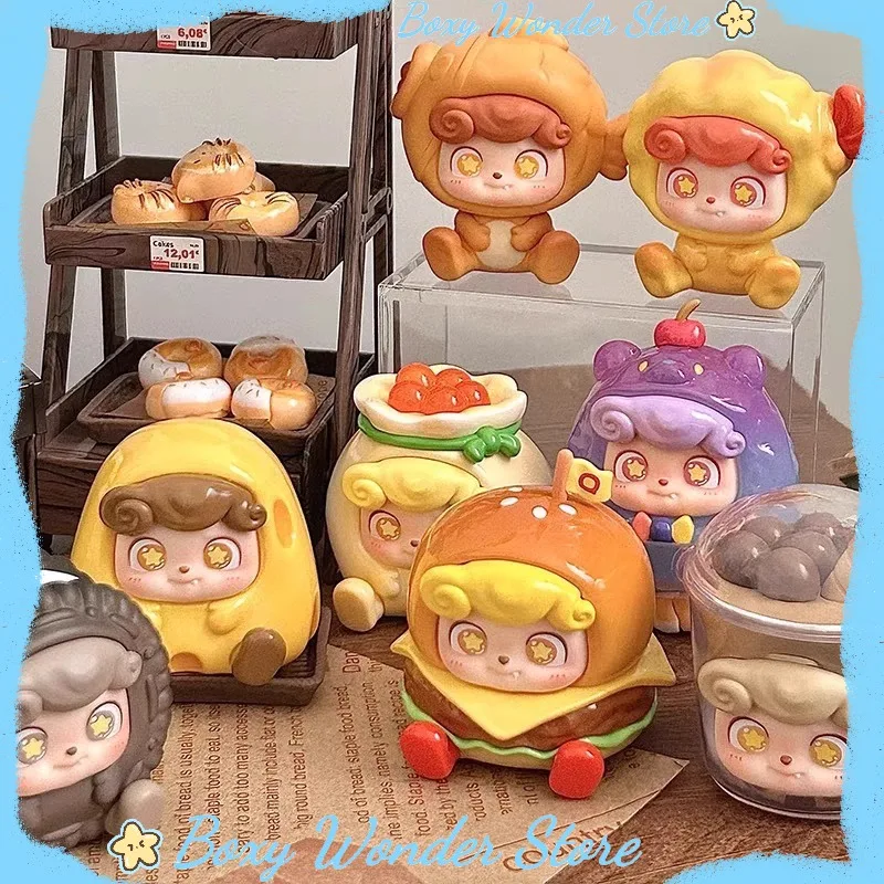 

Qkid Street Food King Mini Cute Particle Blind Box Figurine Trendy Plaything Birthday Gift For Girls Kawaii Collectible Toy