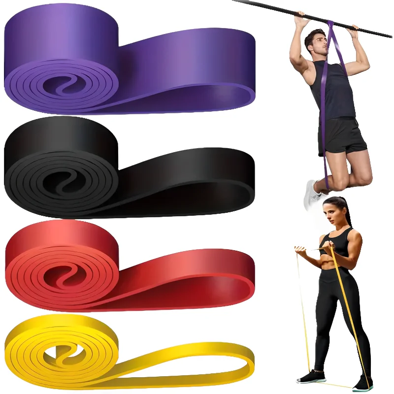 Workout Pilates Latex Resistance Band Exercise Elastic For Sport Strength Pull Up Assist Heavy Duty Fitness Equipment Tough Pull