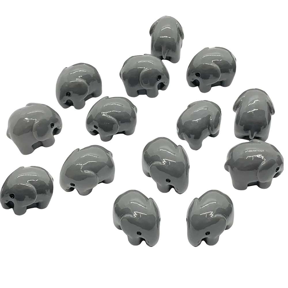 5/10pcs Mini Resin Elephant Miniature, Cute Animals Fairy Garden Ornament, Micro Landscape DIY Craft Decoration