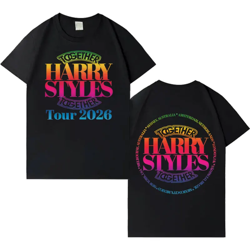 

Hot Singer Harry Styles Together Tshrits Aesthetic Gothic Cotton T Shirt Men Women Fashion Oversized Casual Short Sleeve Tshirt