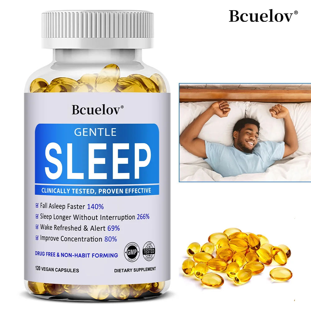 

Dietary Supplement for Better Sleep - with L-Tryptophan, Magnesium, Improve Sleep Quality, Relaxation, Support Immunity