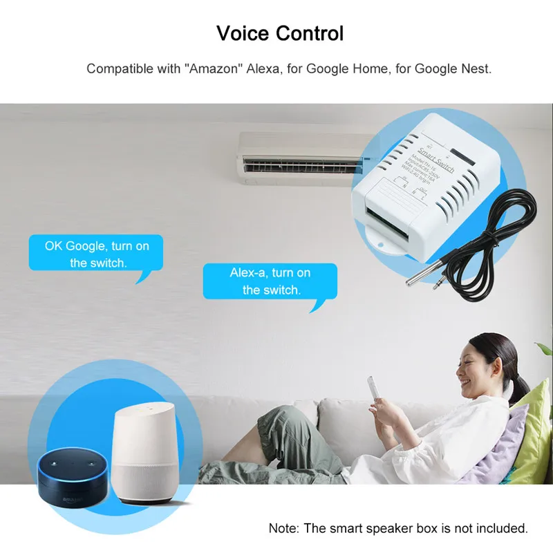 thumbnail image 2 of 16A WiFi Temperature Controller - Smart Switch With Energy Monitoring, Works With Alexa & Google 2 of 3