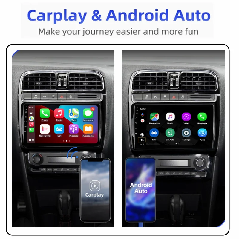 For Volkswagen VW Polo Sedan 2008 2020 Car Radio Multimedia Video Player Android 10 GPS Navigation 2 Din No DVD Carplay