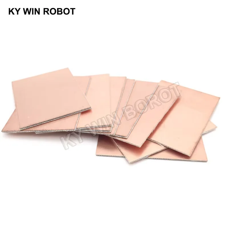 10 pcs FR4 PCB Double Side Copper Clad plate DIY PCB Kit Laminate Circuit Board 5x7cm