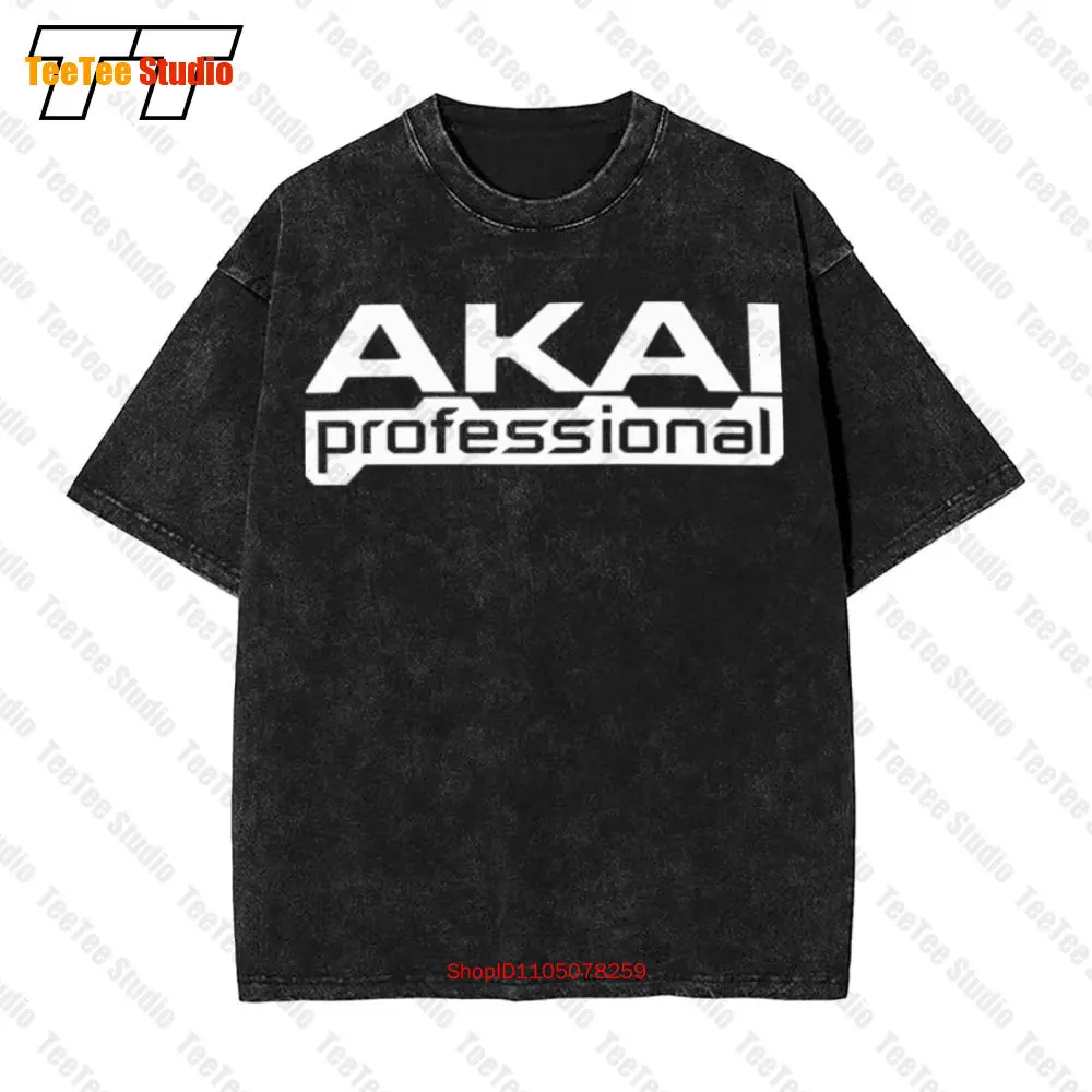 Akai Logo Profesional Música Electrónica Vintage Camiseta De Gran Tamaño UB28