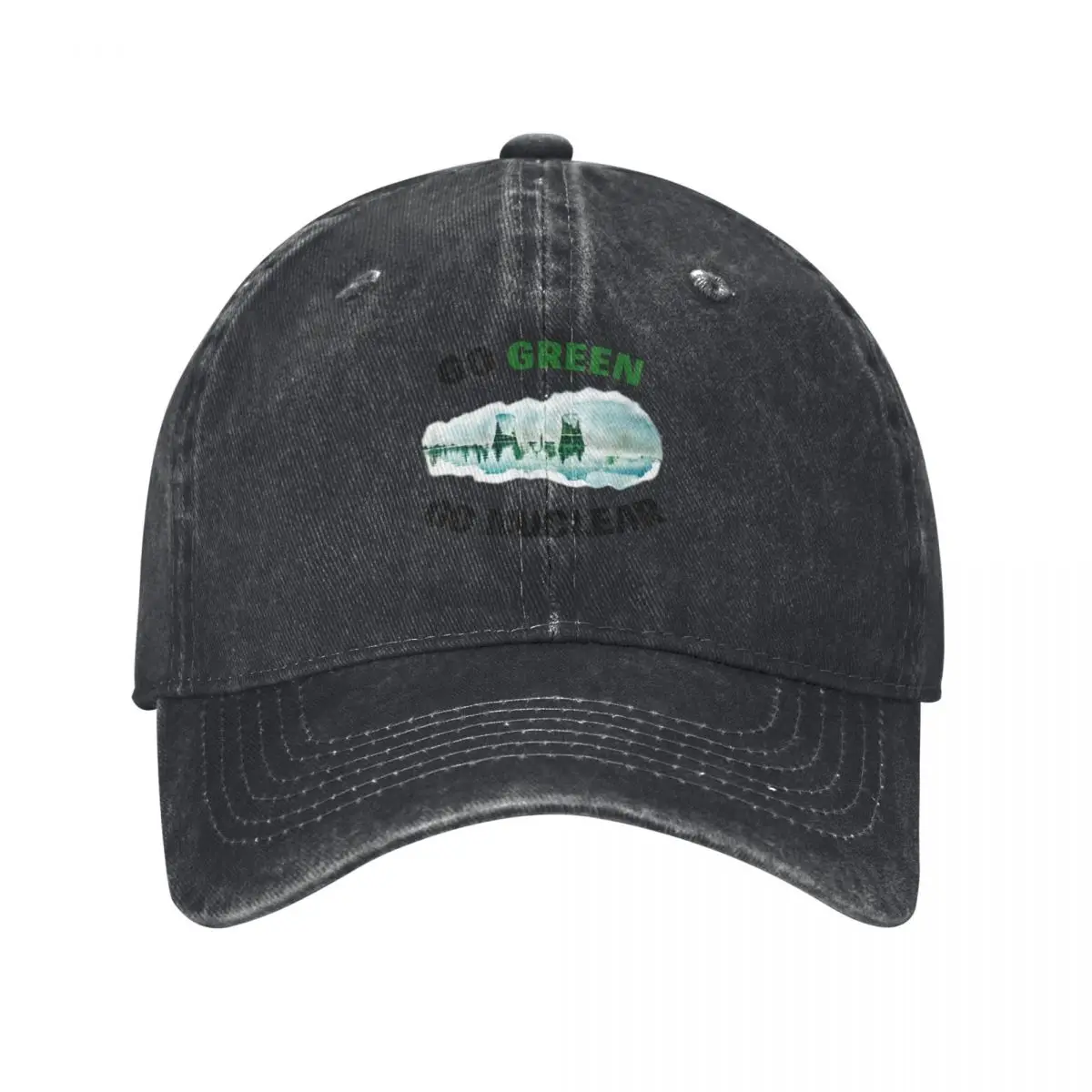 Go Green, Go Nuclear - Support Fission, Renewable & Clean Energy! Baseball Cap Hood dad hat Girl'S Hats Men's