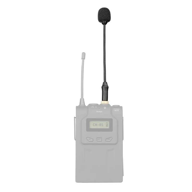 Microphone audio flexible omnidirectionnel à col de cygne de type verrouillage TRS pour microphone Lavalier sans fil, Hot-BY-UM2 3.5mm