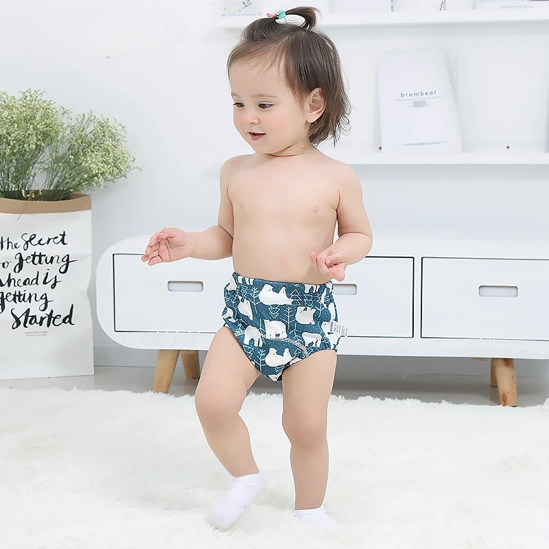 Cotton Washable Baby Toilet Training Pants Study Pants 6-Layer Gauze Baby Cloth Diaper Breathable Diaper Pocket Ring Diaper