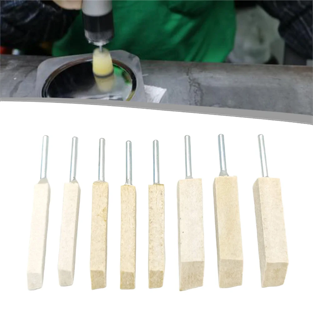 

8 шт., набор шлифовальных головок из шерстяного фетра, шерстяной фетр, полировка, формирование для деревообработки, ручные инструменты, аксессуары для инструментов, профессиональные инструменты