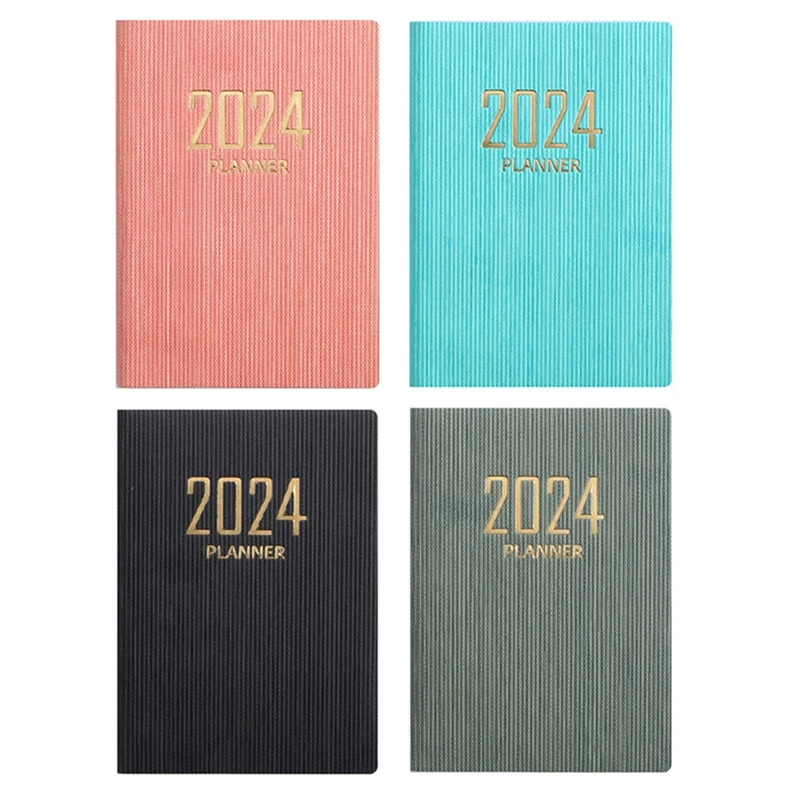 

4 PCS 2024 Appointment Book & Planner Daily Hourly Planner 2024 Premium Paper As Shown