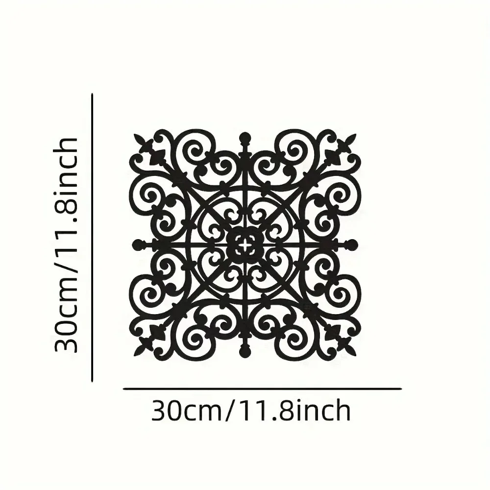 CIFBUY Iron Wall Art Rustic Scrollwork Metal Sculpture Farmhouse Home Decor Hanging Ornament Rustic Wall Hanging