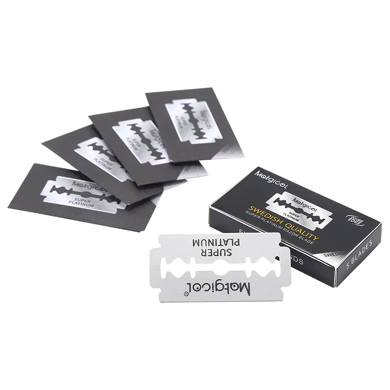 Wholesale 20 Pcs Double Edge Blade Stainless Steel Ultra-sharp Safety Razor Blades To Shave Blade For Manual Razor  safety