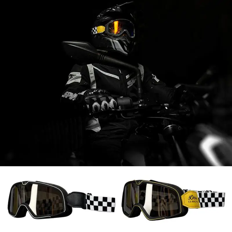 

Мотоциклетный шлем, очки в стиле ретро, складные мотоциклетные очки, ветрозащитные, пылезащитные, мотоциклетные лыжные очки для мужчин и женщин ﻿