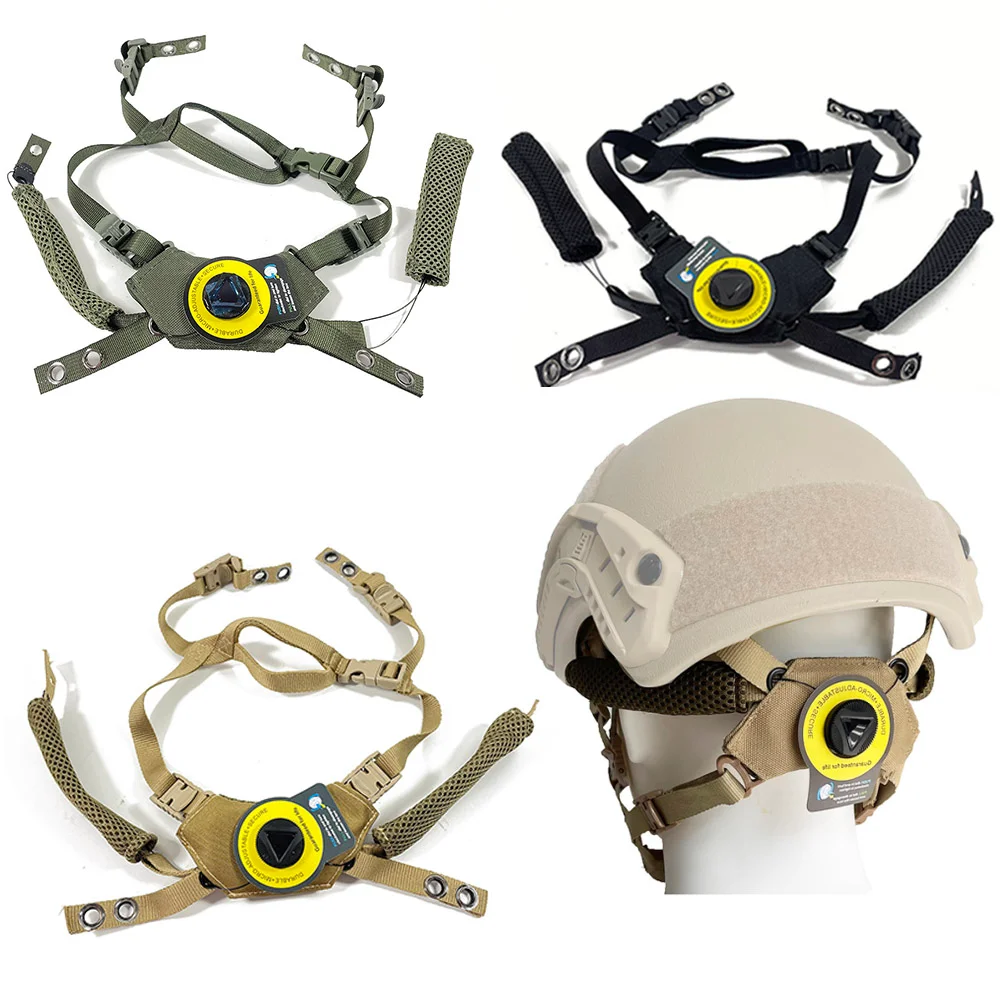 Tactical Helmet Liner Suspension, Helmet Dial Suspension System Chin Strap for Wendy MICH Fast