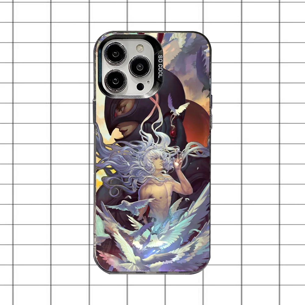 Griffith B-BerserkS Phone Case For iPhone 16,15,14,13,12,11,8,7,Pro,Max,Plus,Mini,XS,SE Anti Fall Black Matte Hard view 5