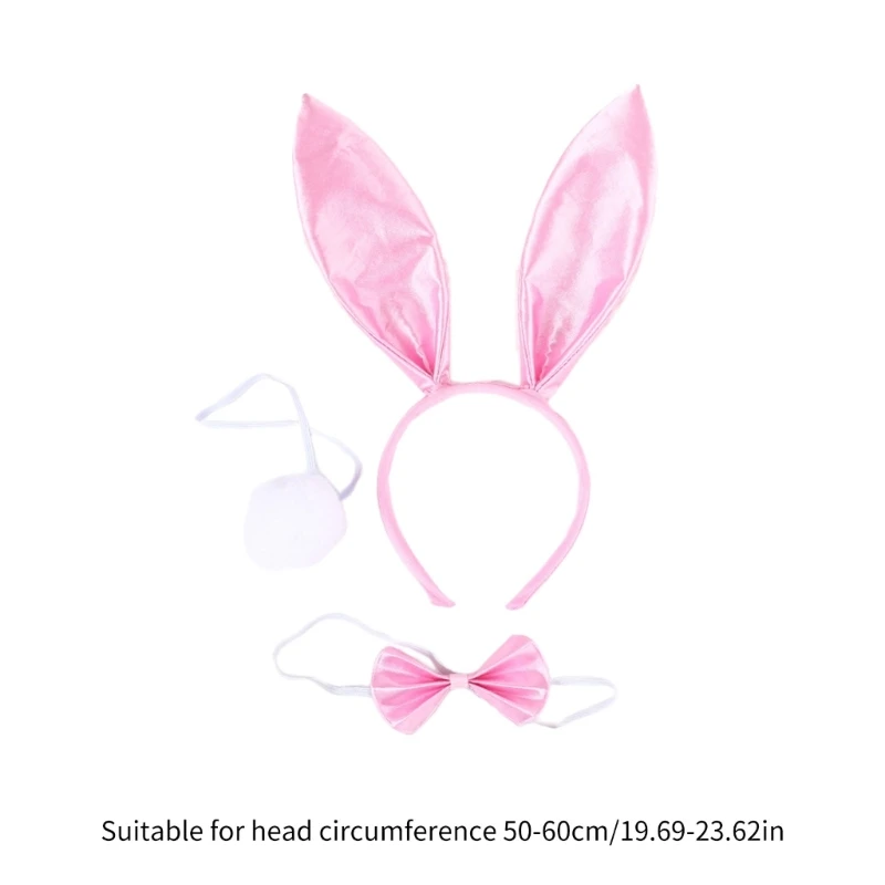 Y1UB Plush Headband Bowtie and Tail Set Carnival Costume Supplies