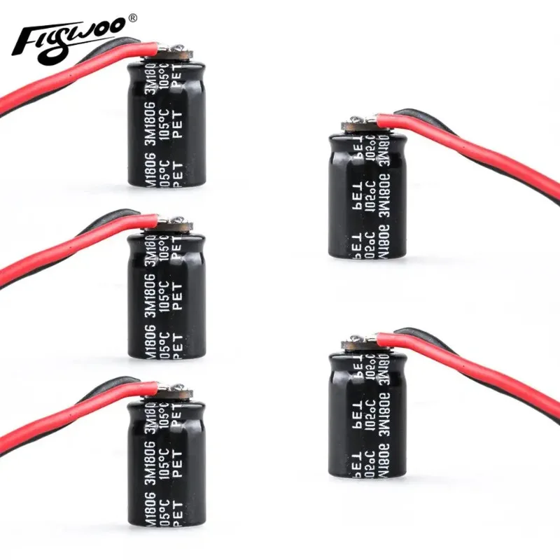 Kit de condensadores para Dron FPV, 25V, 35V, 50V, 220uF, 470uF, baja ESR, surtido Rubycon Unicon con PCB para reparación de bricolaje de reducción de ruido ESC