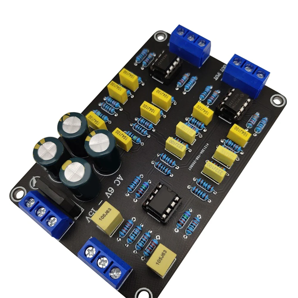 2ชิ้นตัวกรองครอสโอเวอร์แบบแอคทีฟ2ทางตัวแบ่งความถี่ลำโพงวิทยุเบสเสียงแหลมพร้อมชิป NE5532ล่วงหน้าสำหรับเปลี่ยนเสียง