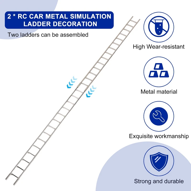 Metalls imulations leiter dekoration für 1/10 Traxxas/axial/redcat hpi/arrma/losi Auto DIY Teile