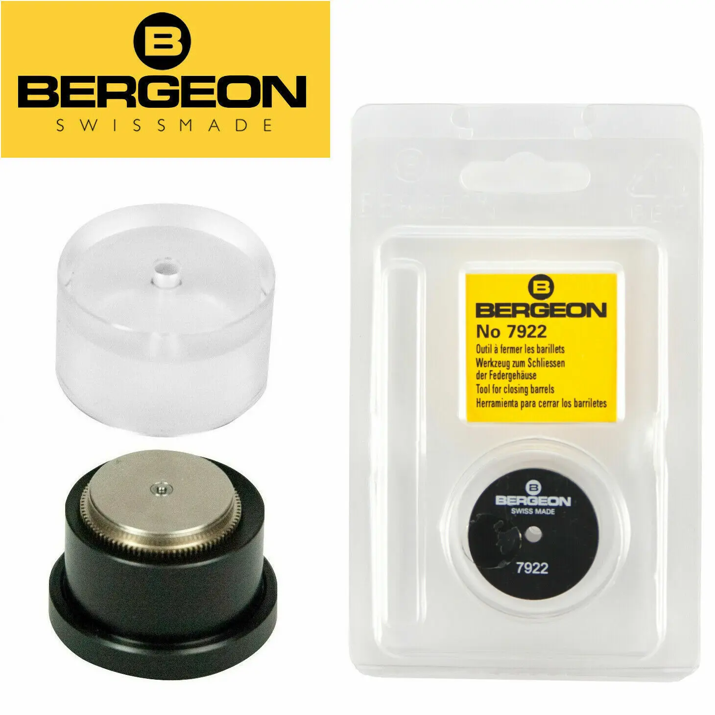 Bergeon 7922 Mainspring Barrel Closing Installation Tool Closing Cover