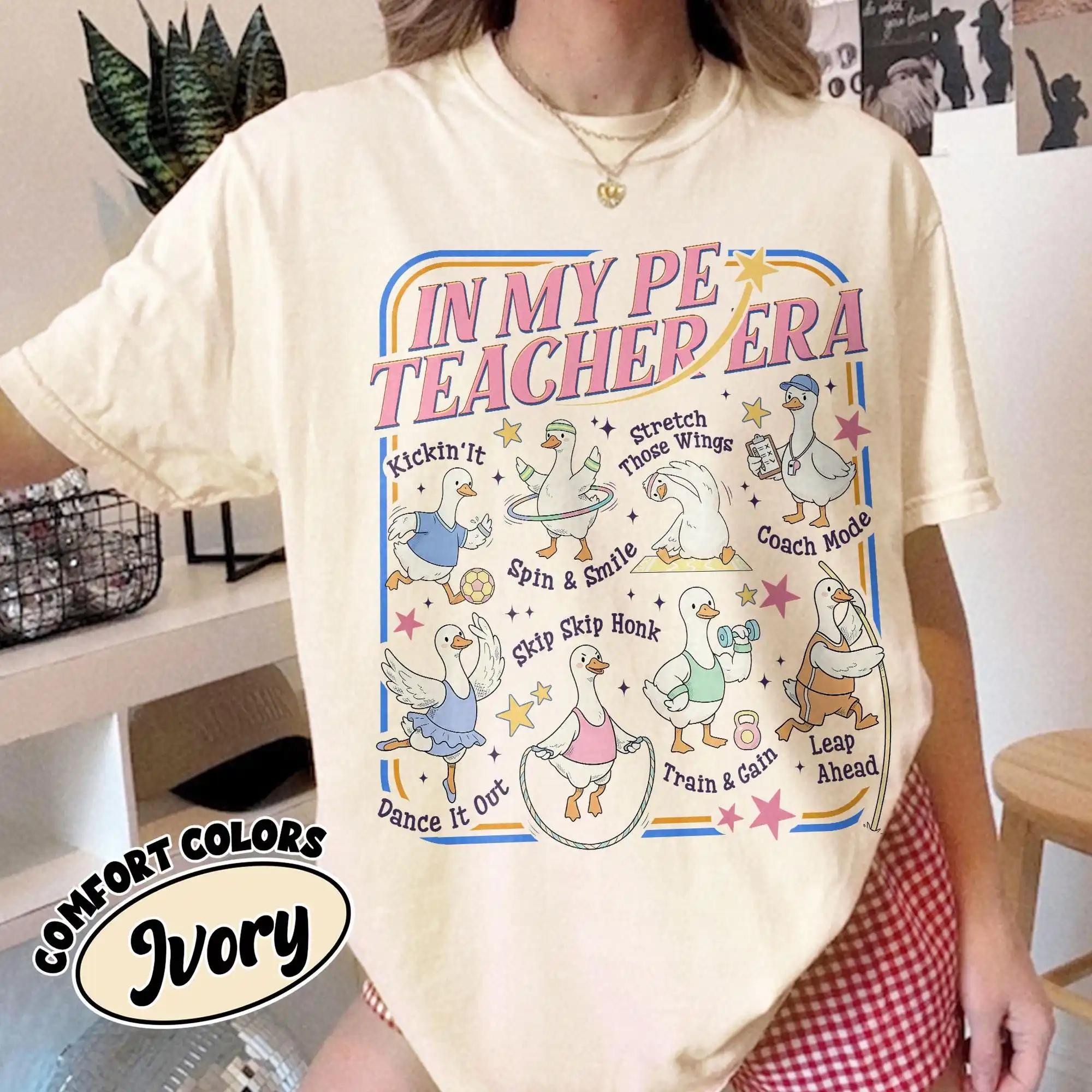In My PE Teacher Era TShirt, Cute Goose PE Teacher Tee, Physical Education Gift, Back To School T-shirt