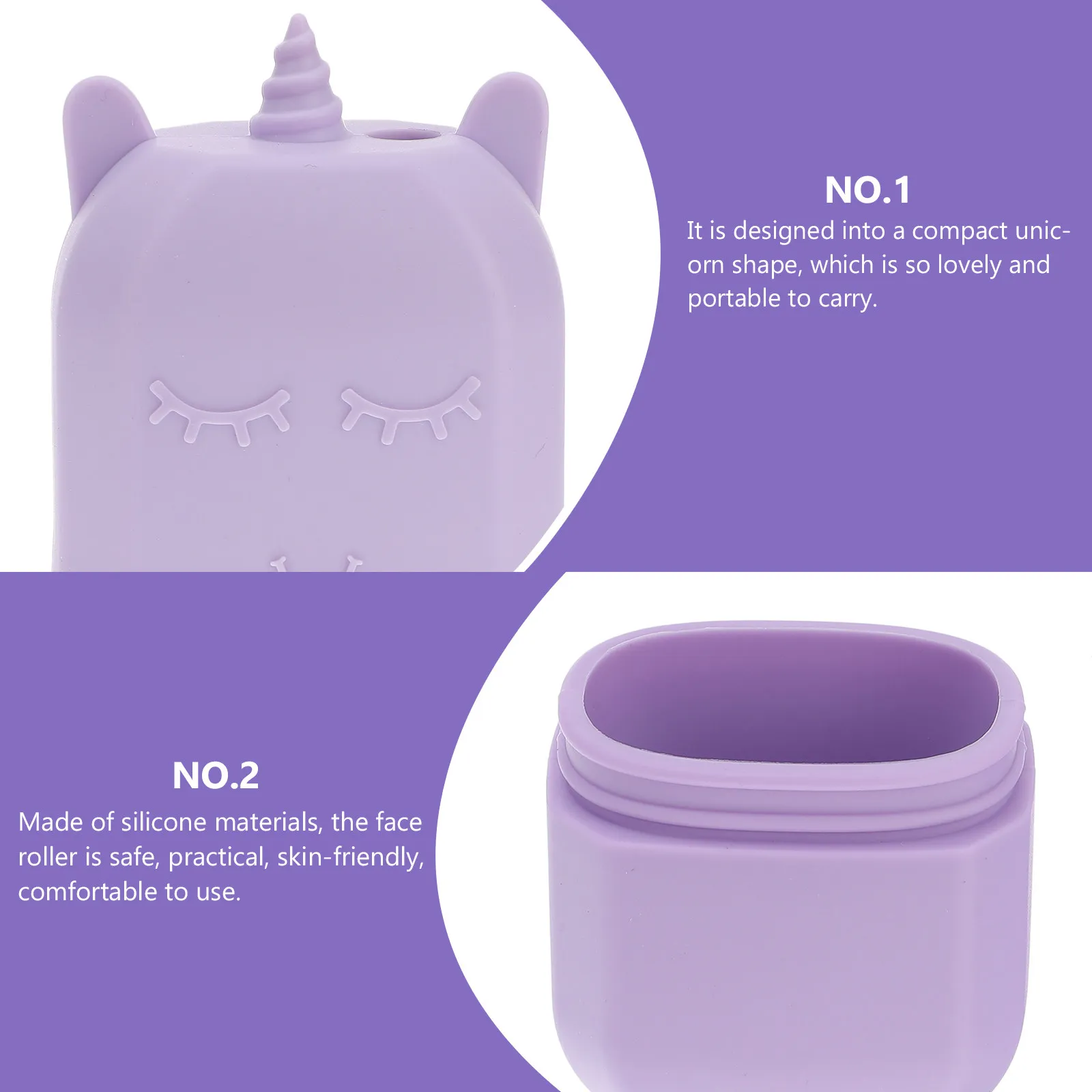 Unicorn Mold Silicone Face Beauty Tool For Skin Care Puffiness Relief Facial Massager Redness Repair