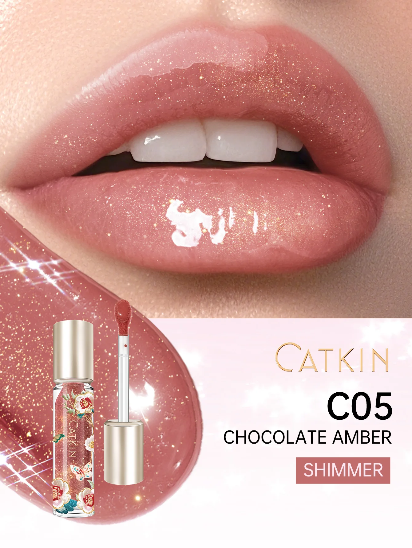 CATKIN Lip Essence Lipstick Lip Glaze Mirror Water Gloss Lip Gloss Hidratante Glass Dudu Lip Lotion Lip Gloss 3.5g