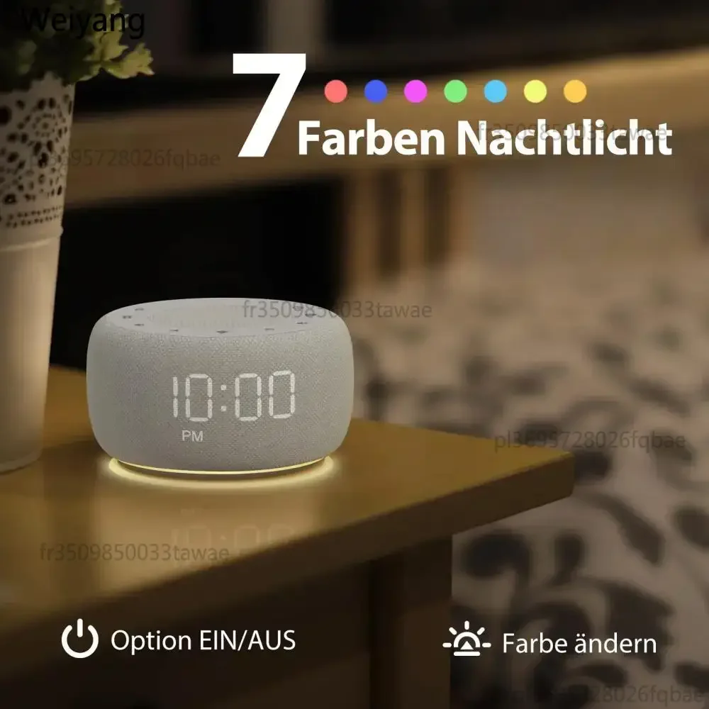 راديو FM منبه رقمي 7 ألوان ضوء الليل 4 نغمات إنذار 9 دقائق غفوة ساعة الطاولة عرض باهتة أباجورة النوم الموقت
