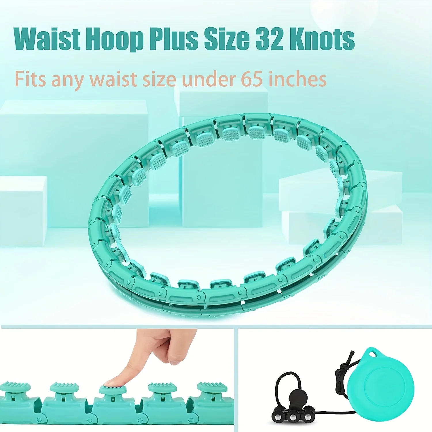 Home Workout Enhancer：Adjustable Detachable Hula Circle Sport Hoops for Full-Body Fitness Core，Tightening and Smart Weight Loss