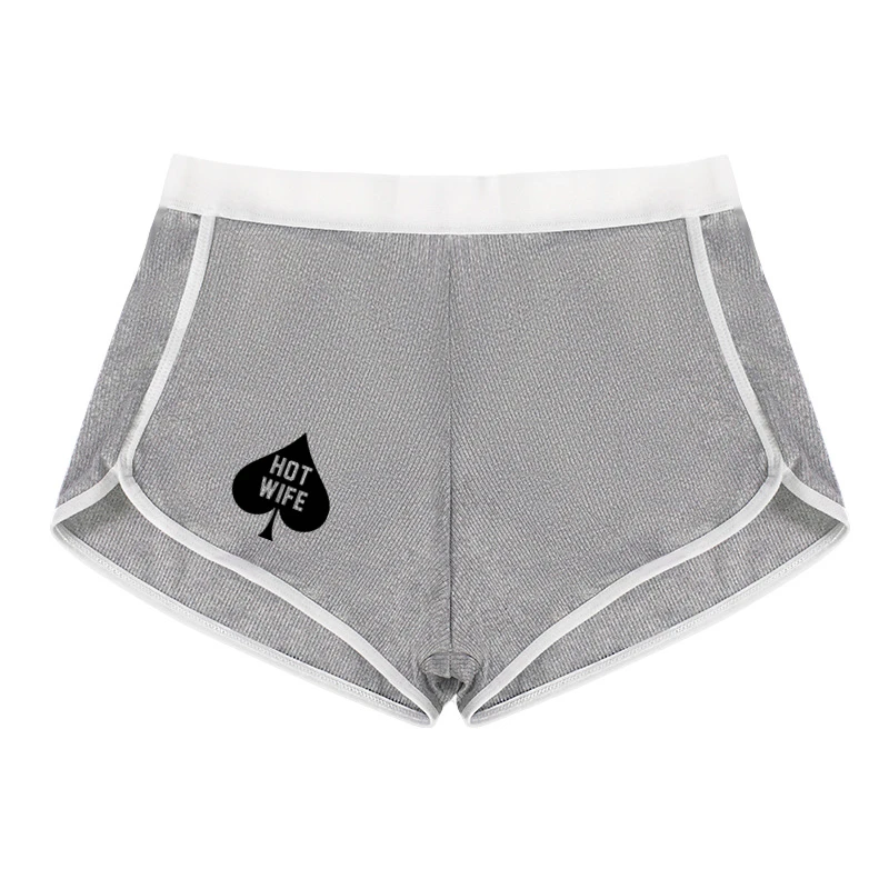 HOT WIFE Queen of Spades Womens Cotton Boxer Underwear Ladies Breathable Security Panties Sexy Sports Female Hipster Boyshort