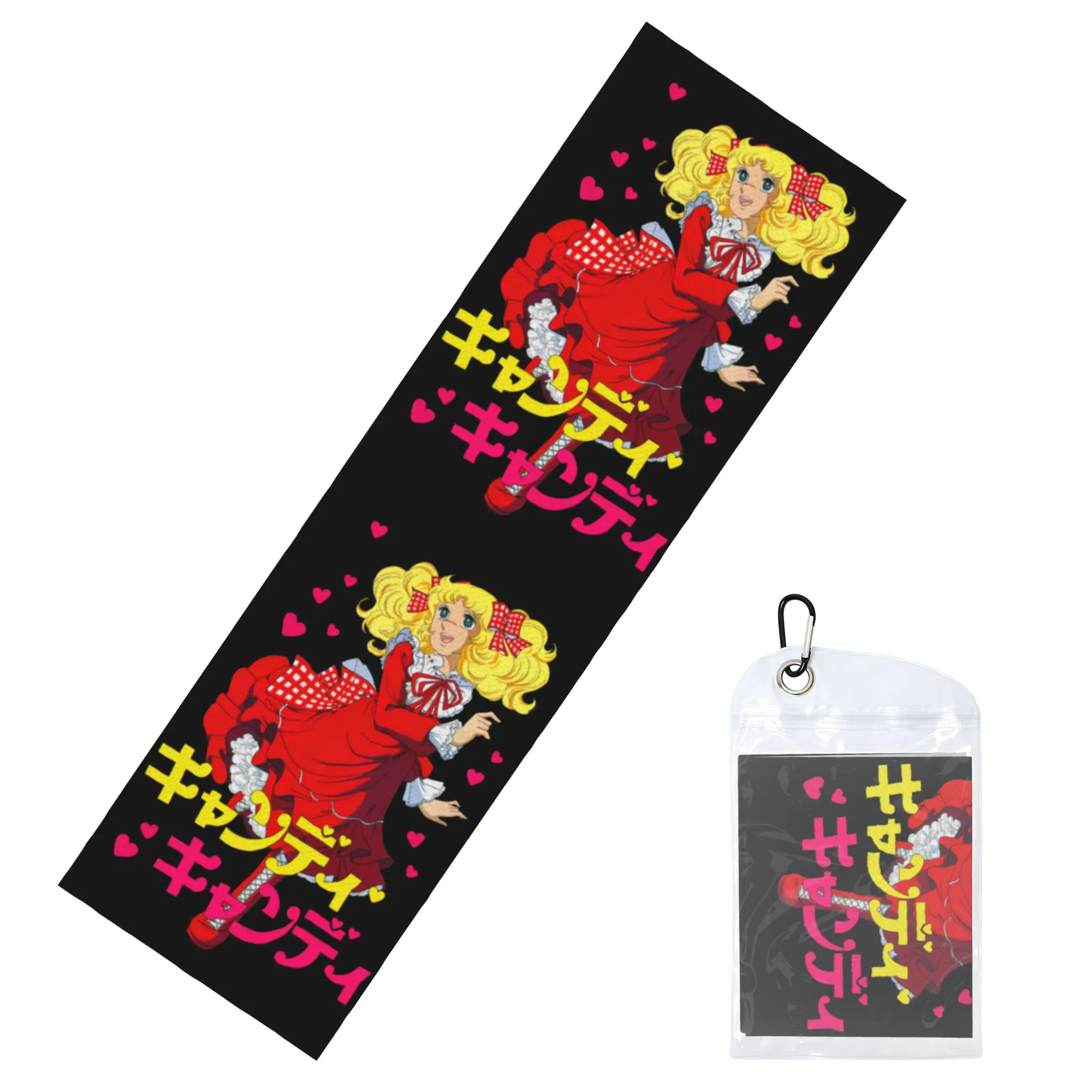 Cold Exercise Towel Candy Candy Anime Manga Girls Beach Sports Yoga Swimming Camping Towel Refreshing Sports Scarf Face Towels