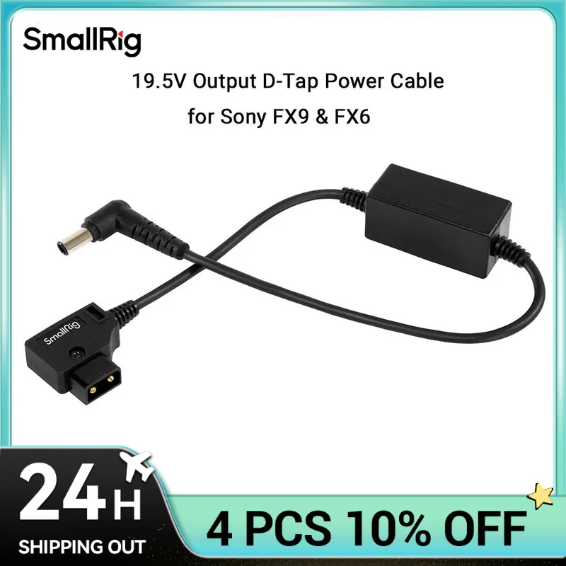 SmallRig 19.5V Output D-Tap Power Cable for Sony FX9 for Sony FX6 Anti-reverse insertion design 2932