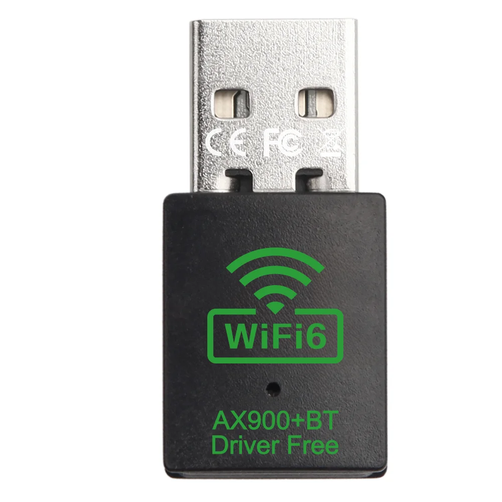 Adaptador AX900 USB WiFi 6 Bluetooth 5,4 Dongle 2 en 1 de doble banda 2,4G y 5GHz receptor inalámbrico de red controlador gratis para Windows 10/11