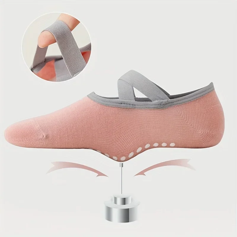 Chaussettes de yoga pour le sport, le fitness, la danse, 1 paire