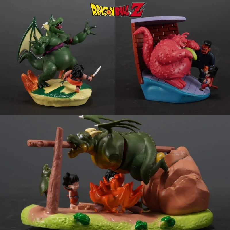 Dragon Ball Anime Figures Barbecue Cymbal  Being Stabbed Cymbal Struggling Fiercely Big Fat Dragon Action Figure  Gk Gift Toys