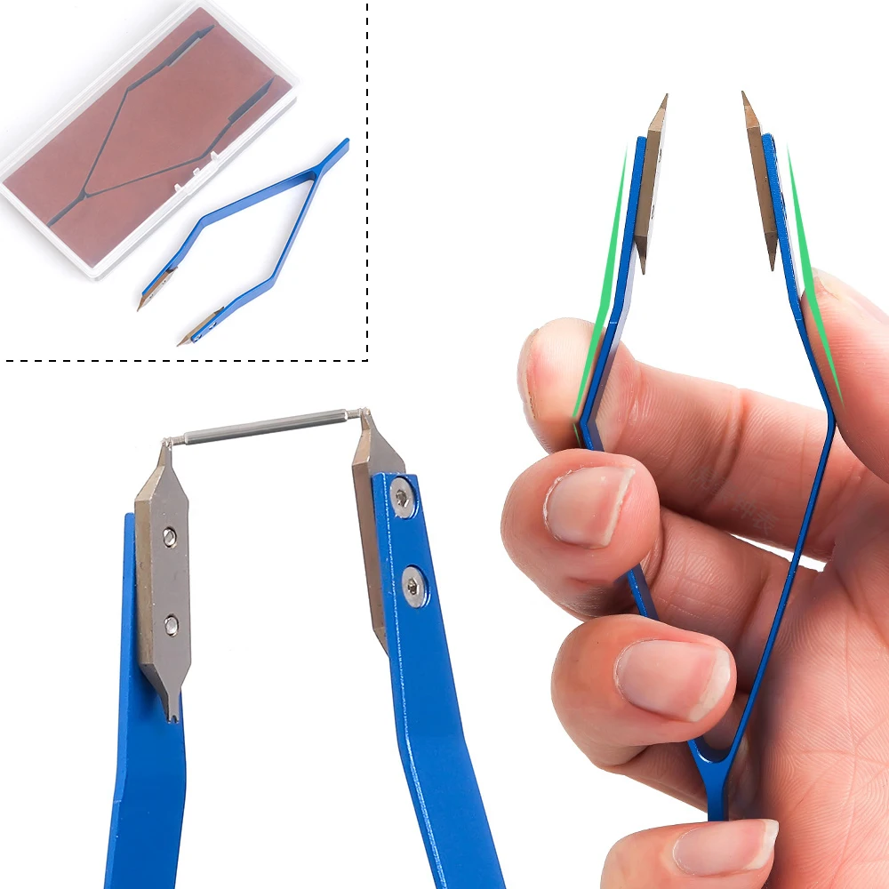 V Shaped Metal High Hardness Precision Tweezer Watch Spring Bar Remover Tweezer Clips Watch Repair Tool Accessory For Watchmaker